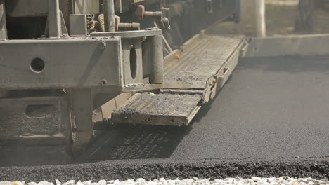 tracked paver at asphalt. tracked paver at asphalt pavement works for road repairing