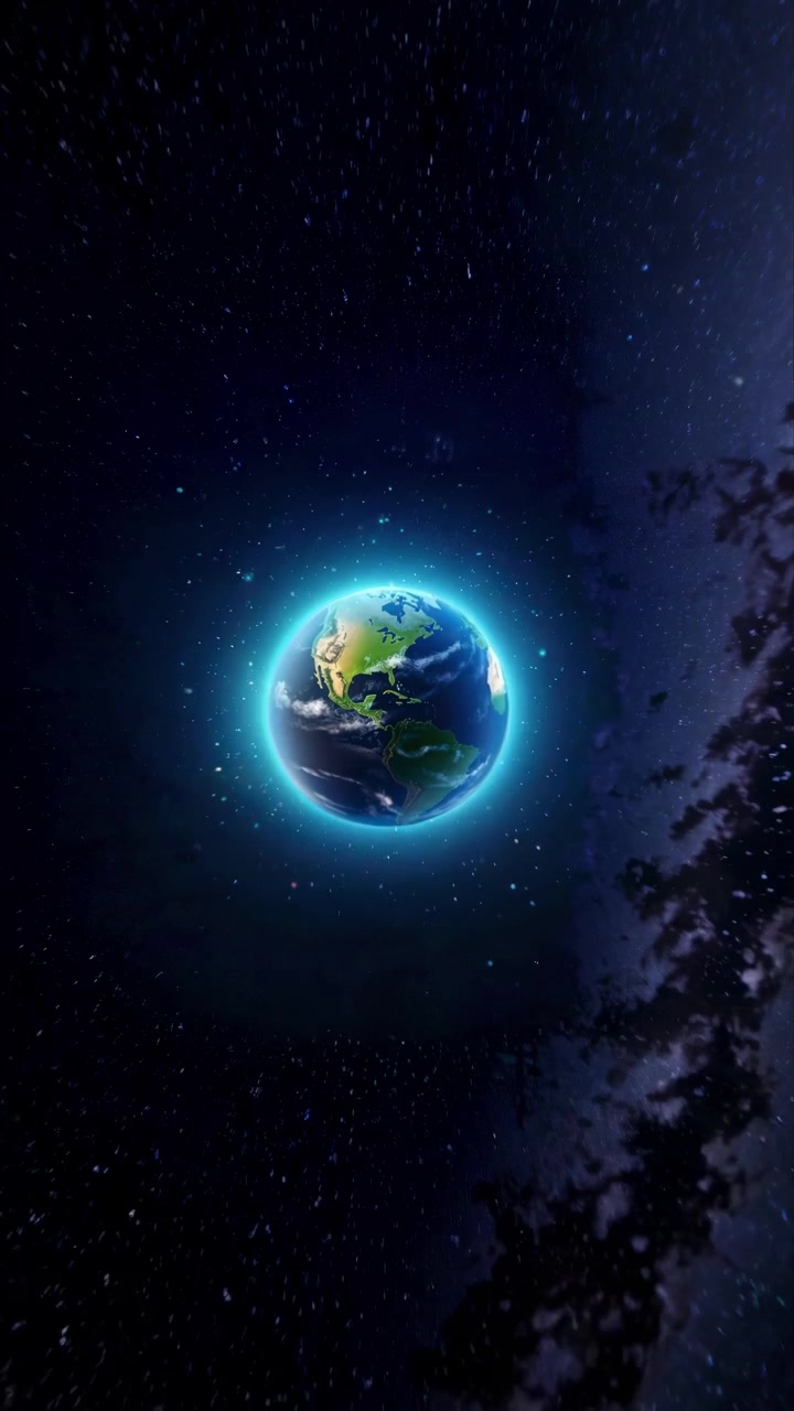 Alejar cinematográfico desde la Tierra hacia el espacio profundo