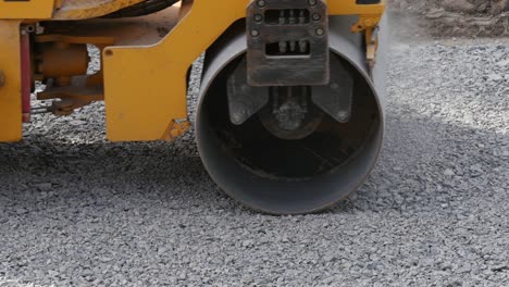 road roller on repairing of the road