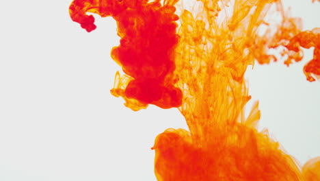 Orange-Paint-Or-Dye-Dropped-Into-Water-Against-White-Background-To-Create-Swirling-Colourful-Smoke-Background-5