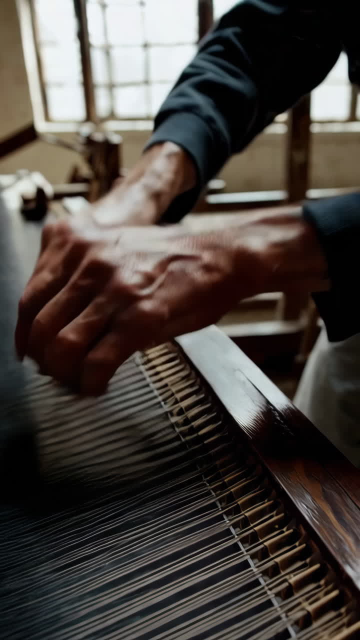 Weaving on a Traditional Loom