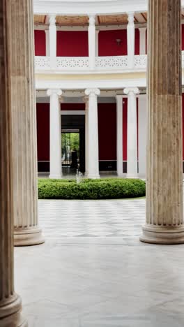 stunning interior courtyard of zappeion hall athens greece