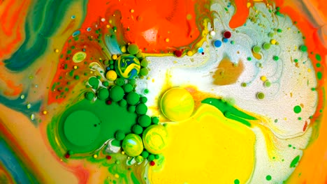 colors in motion, liquid effect, soap bubbles