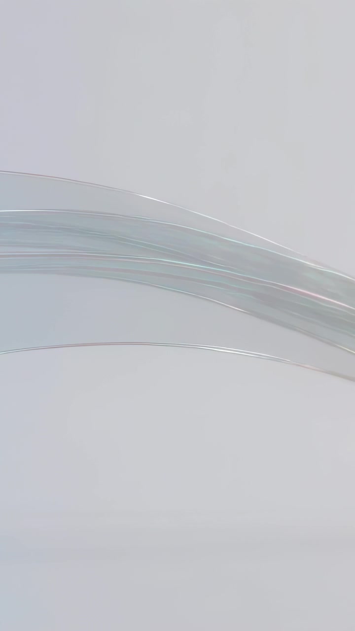 Vertical video: Starting first frame, thin ribbons sliding across pale gray canvas for wallpaper