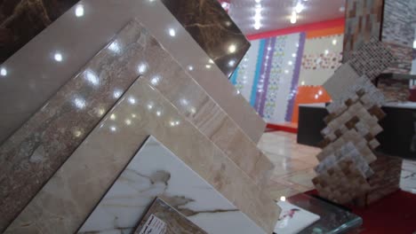 type of tiles in showroom with good display