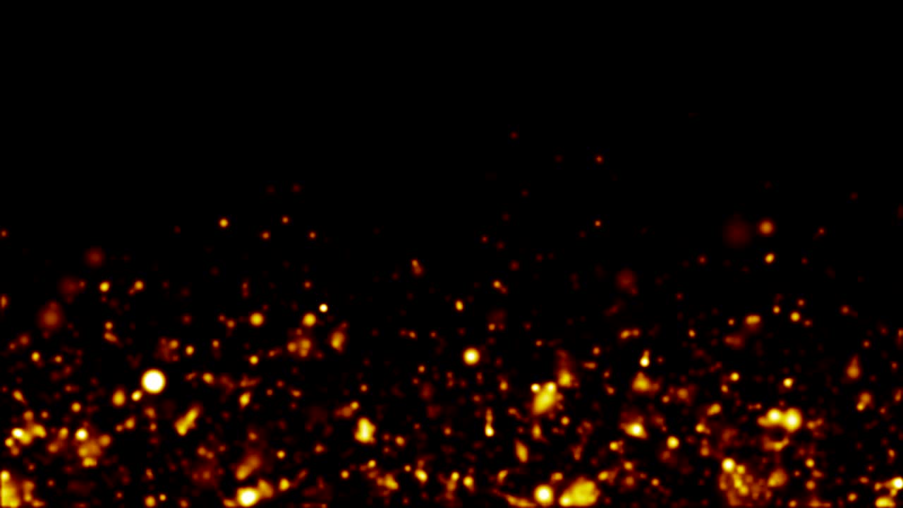 Small Gold dust Particles Movement - Background Animation - Loop