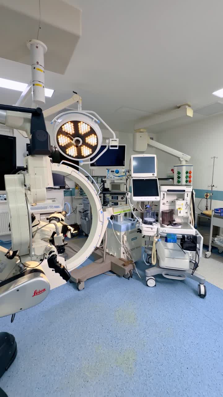 Kiev, Ucrania, 2 de agosto de 2025: equipo médico en un quirófano de hospital durante la preparación de una cirugía