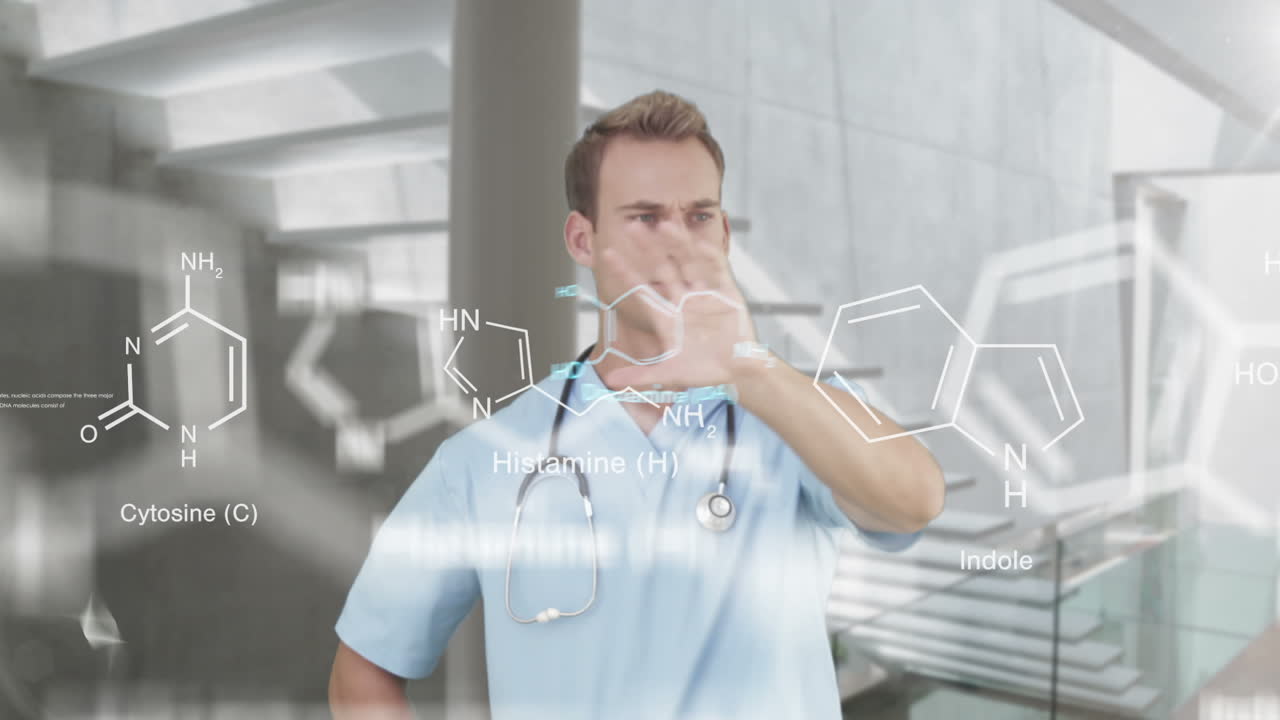 Premium stock video - Researcher using technology