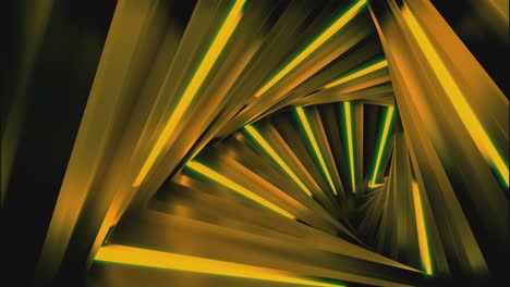 abstract golden spiral tunnel