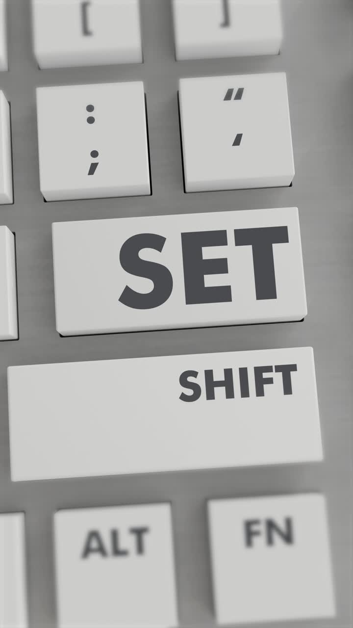 presionar el botón en el teclado vídeo vertical