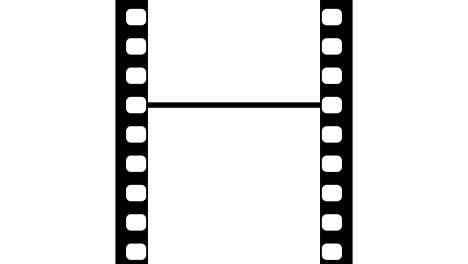 35mm film strip moveing on white background. seamless loopable video footage on white screen. abstract film strip design template.