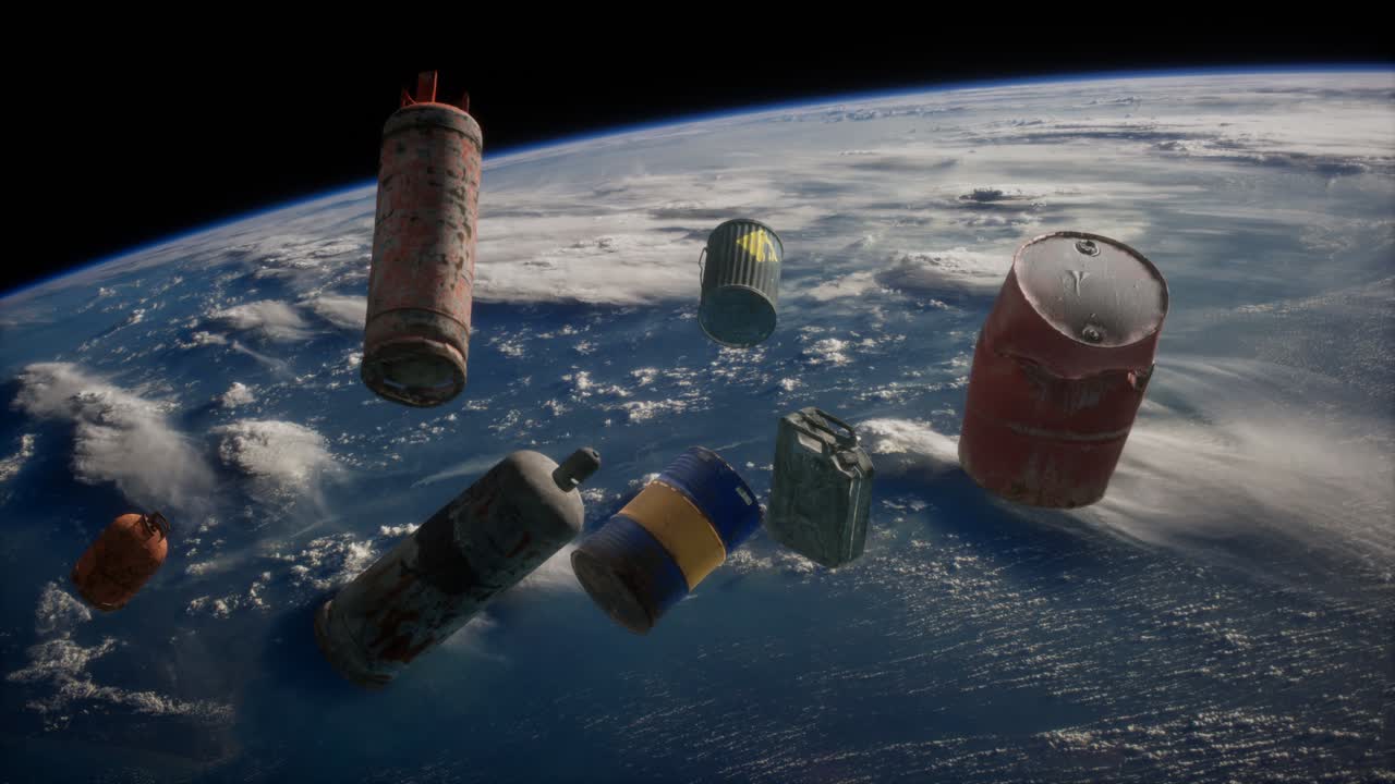 pollution of the atmosphere of the planet Earth and space