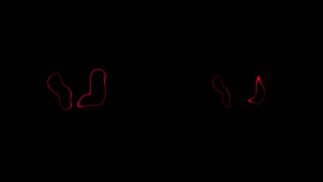 gráficos de movimiento de animación de bucle de propagación de círculo distorsionado
