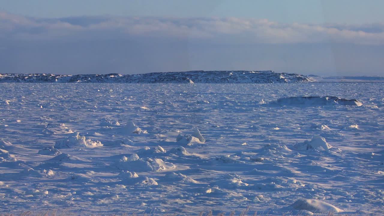 허드슨 베이 매니토바 캐나다 2의 얼어붙은 창공