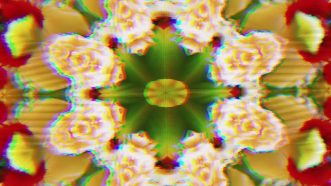 paleta floral multicolor, caleidoscopio psicodélico, fondo creativo para su proyecto