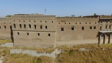 aerial view of an ancient fortress in iraq