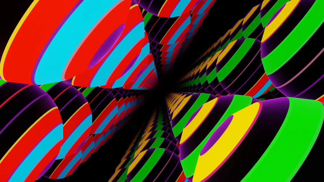 vj bucles fondo abstracto - esferas brillantes de colores.