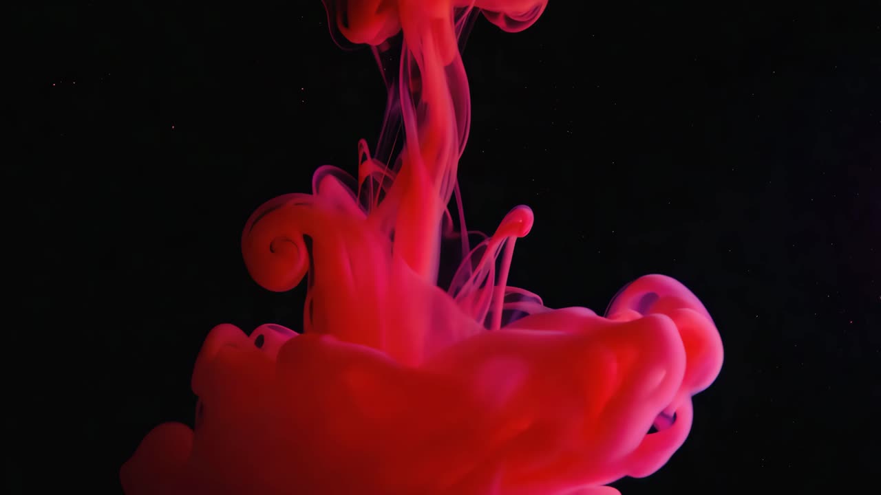 Red ink in water