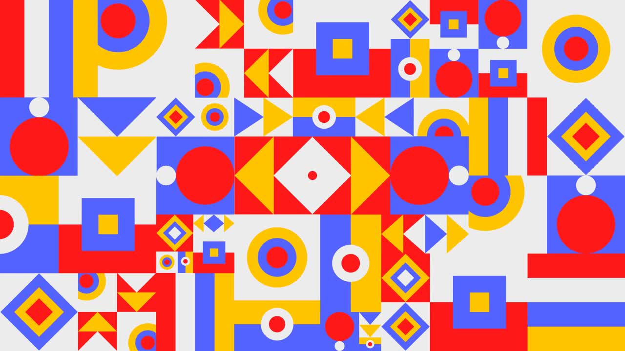 Abstract Retro Geometric Grid Motion Animation Background