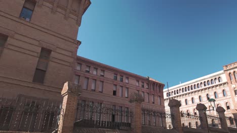 santa teresa de jesús school in tarragona, historic charm and modern design, upward angle pan right