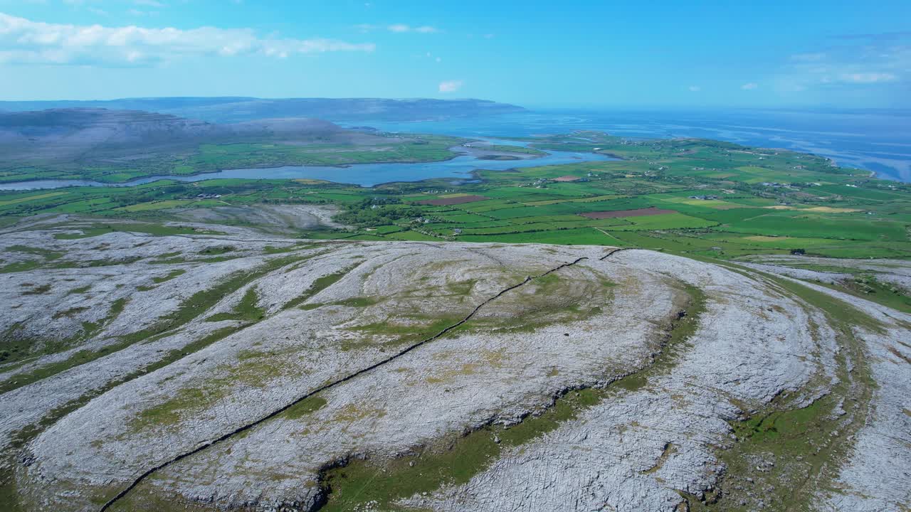 Rocky Mountain landscape of The Burren on The west Coast of Ireland Epic Location