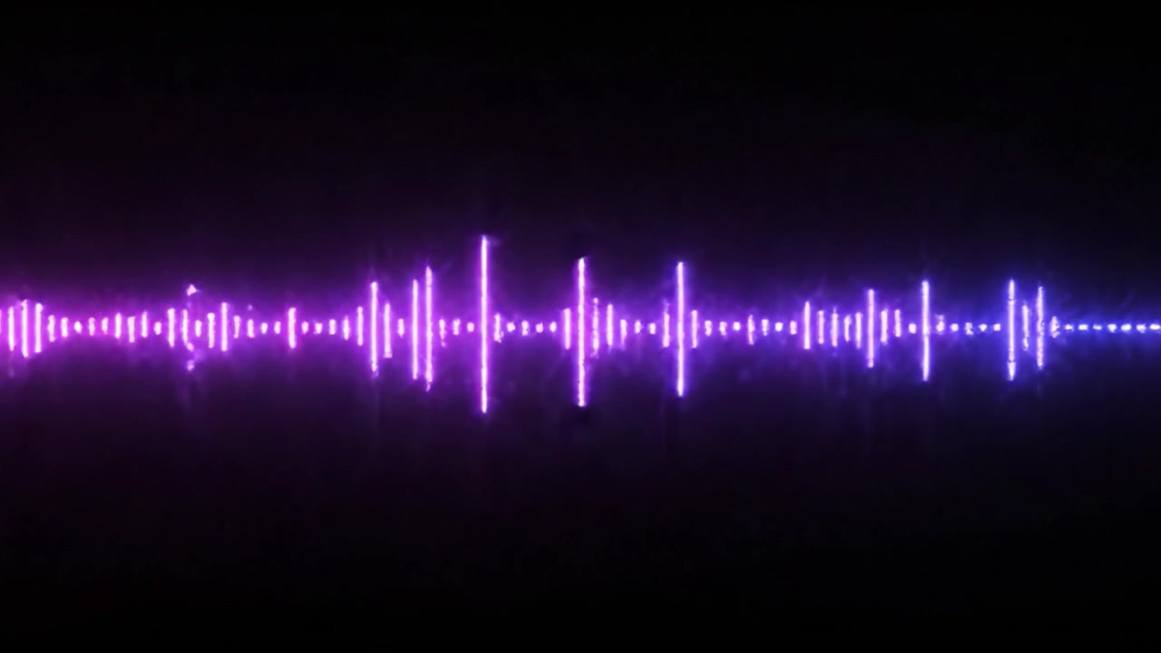 A Vibrant Contrast of Sound Waves: An Exploration of Visual Audio Representation Transitioning from Blue to Pink in Two Captivating Frames