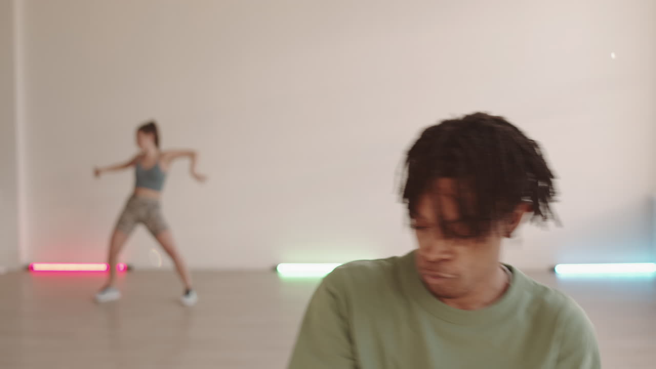 Young African Man Dancing Street Style