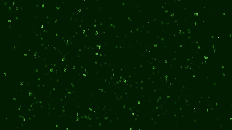 Binary code wave background digital binary code wave animation number animation futuristic matrix