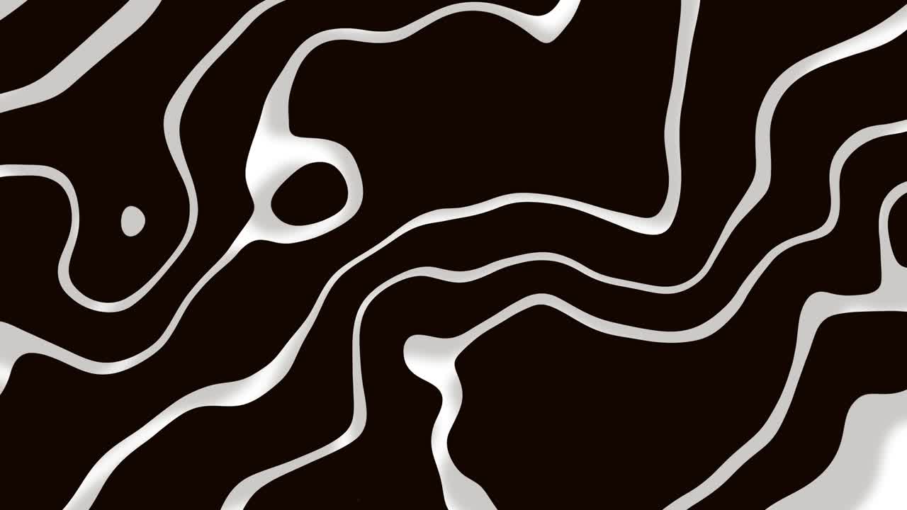 Animated black and white with smooth wavy background motion video