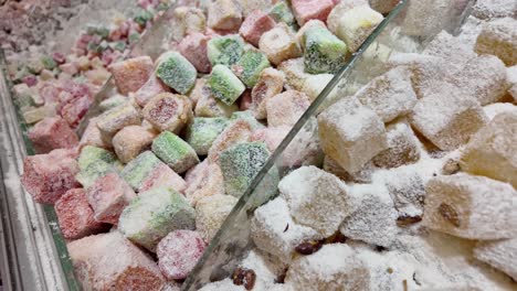 variedad de delicias turcas coloridas