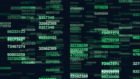 matrix neon binary code from numbers in dark space