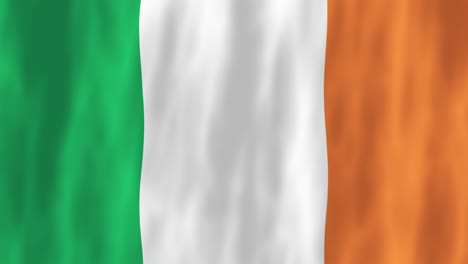 Irland-Republik-Flagge-Land-Animation-3d-Symbol-Design-Wehend-Im-Wind-Bewegung-National-Patriotismus-Welt-Kultur-Emblem-Banner-Grün-Weiß-Orange