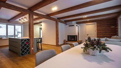 view of a fully furnished indoor living room of a house