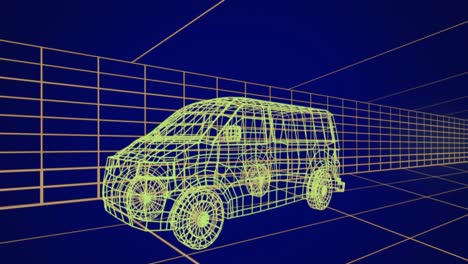 dibujos técnicos en 3d del coche 4k