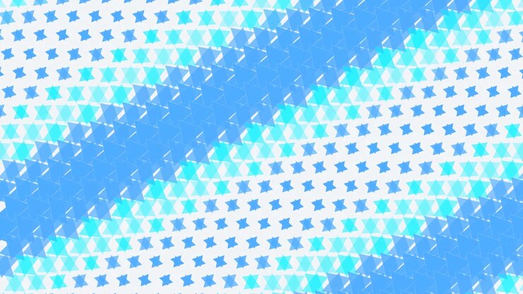 Animazione di motivi geometrici blu astratti con movimento ondulato