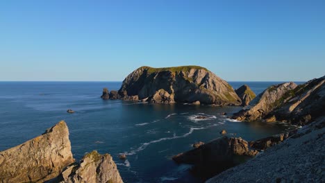 an port cliffs cinematic 4k drone footage co.donegal - ireland 14