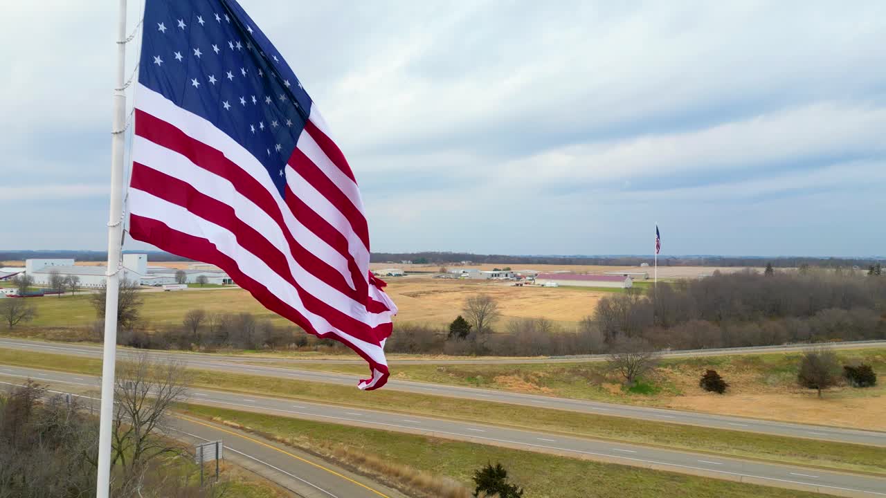 The beautiful American Flag at Flags of Freedom in Princeton Illinois.