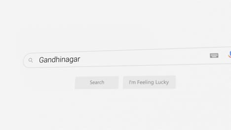 searching for gandhinagar on internet browser