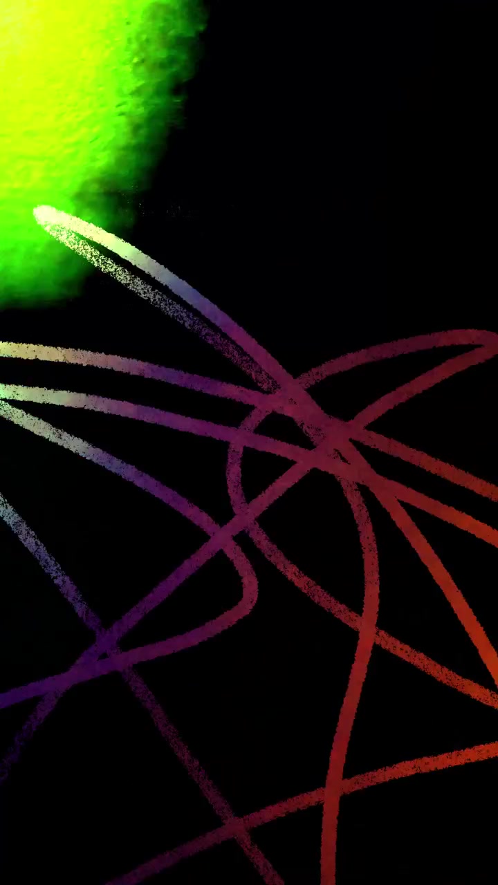 Abstract Motion Graphics with Vibrant Colored Light Streaks