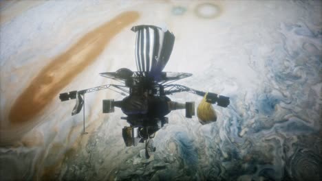 la nave espacial galileo en órbita alrededor de júpiter