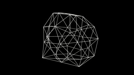 Abstract 3d rendering of geometric shape