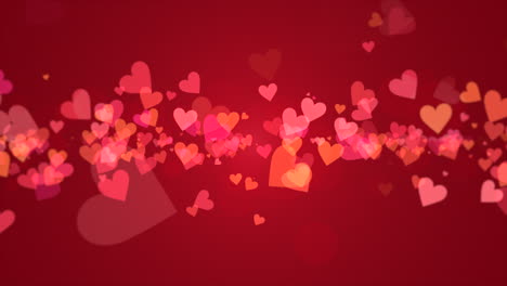 valentines day shiny background animation romantic heart