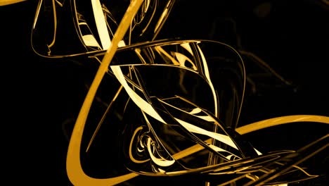 golden abstract lines