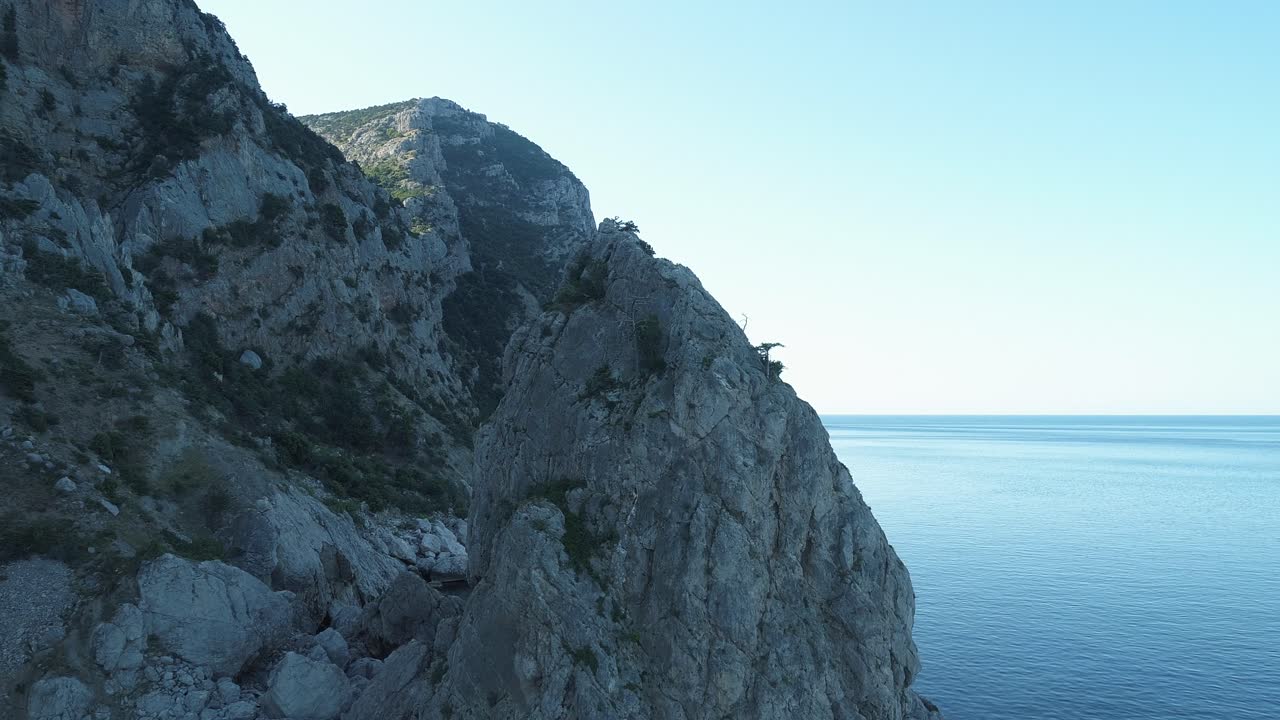 paisaje de montaña costera