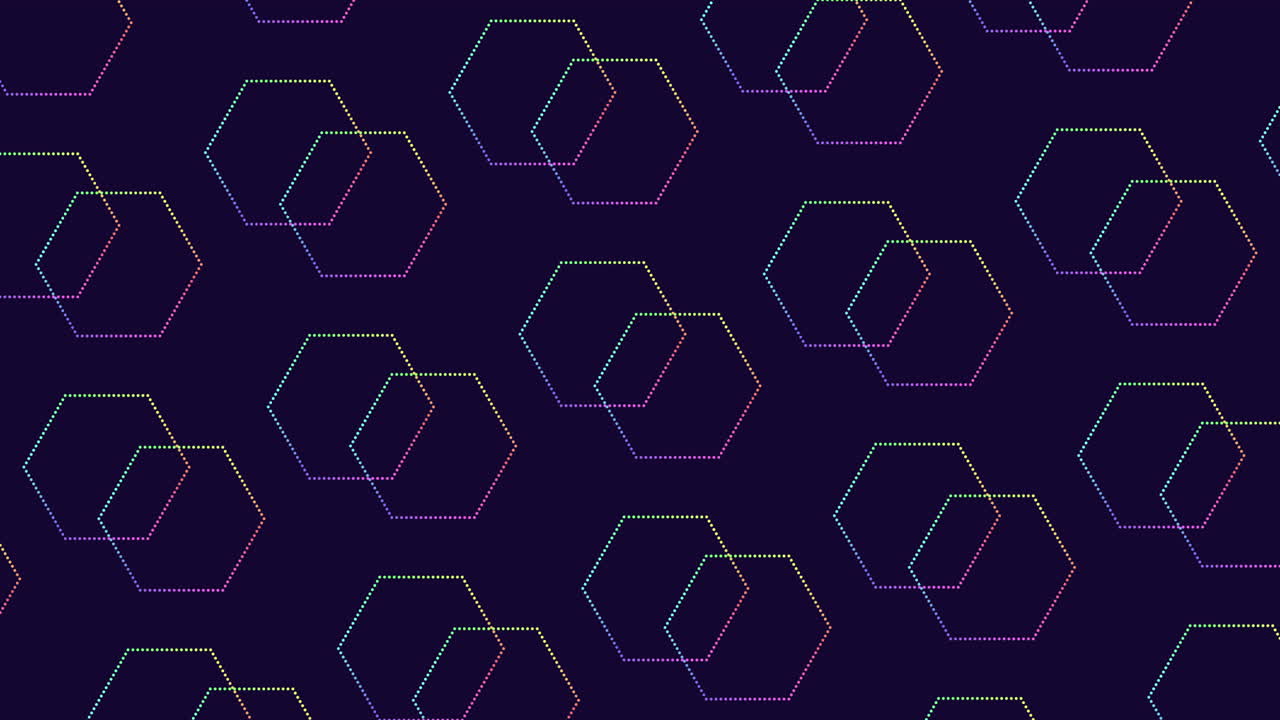 다채로운 기하학적 선은 복잡한 패턴을 만니다.