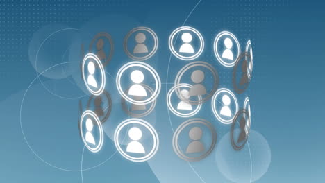 círculo de las redes sociales