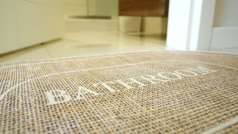 bathroom doormat