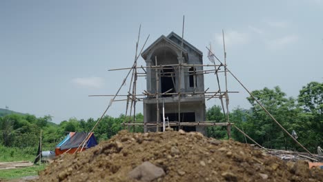 unfinished house under construction