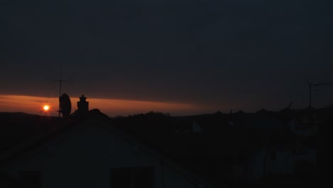 red orange sunset panning shot of dark sky from balcony in stuttgart in 4k, red komodo cooke mini s4i lens premium quality | news