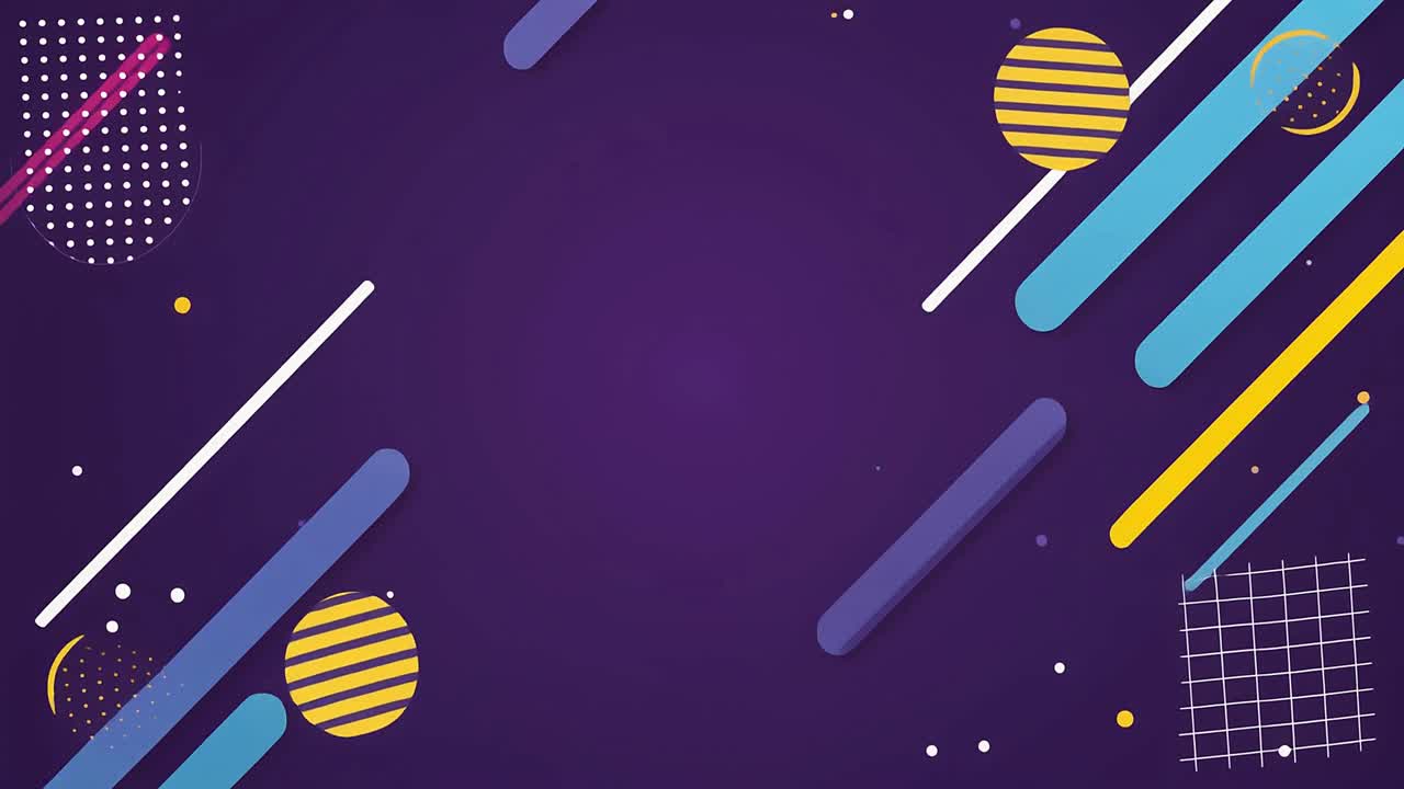 Dynamic Abstract Background with Moving Geometric Shapes